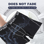 5 Pack Men's Letter Tape Boxer Brief, Casual Comfy Breathable Underwear for Daily Wear
